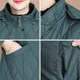 Middle -aged and elderly autumn and winter short cotton jackets female little mother, thin cotton clothes, foreign qi small cotton jacket 50 years old
