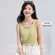 Women's 2025 new summer sleeveless outerwear base light luxury high-end beauty back cover top