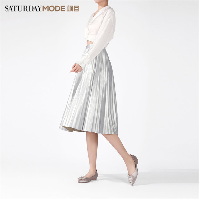 Saturday shopping mall same square buckle rhinestone single shoes for women in spring new pointed toe low heel temperament flat-soled commuting shoes for women