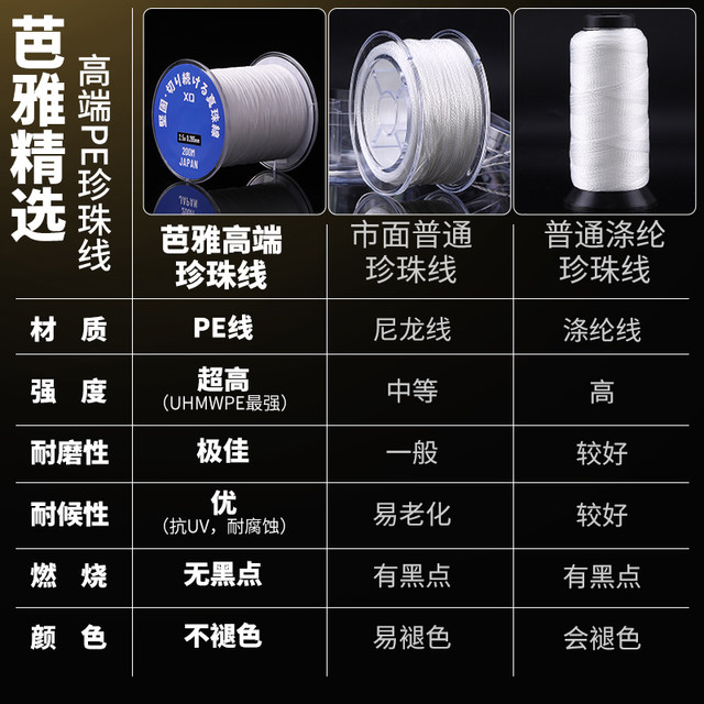 Pearl special thread beaded thread necklace bracelet handmade DIY material braided rope Japan imported wear-resistant thin thread