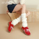 Dong Jie's same style Zhenmei Poetic Kangaroo Jumping 2025 Autumn New Style Velvet Thick-soled Casual Shoes Sports Kangaroo Shoes for Women