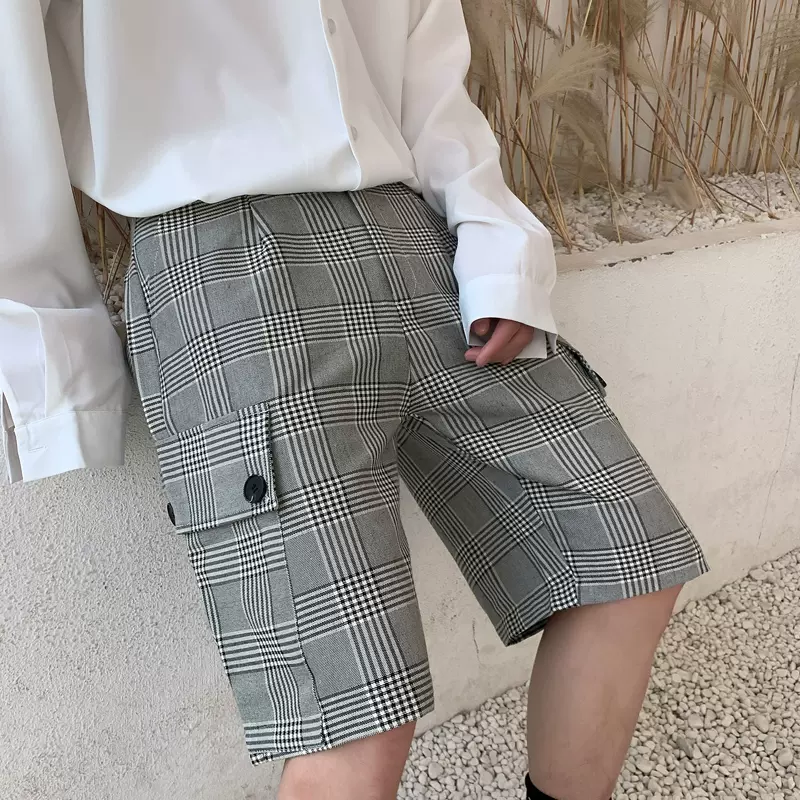 格子短裤配什么上衣好看夏日短裤穿搭技巧 美丽女人网