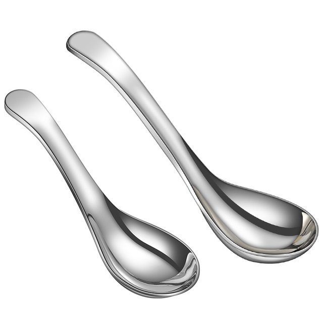 316 Stainless Steel Spoon Home Taste Children's Dine Taxi Adult Spoon Drink Soup Deep Deepen Meal
