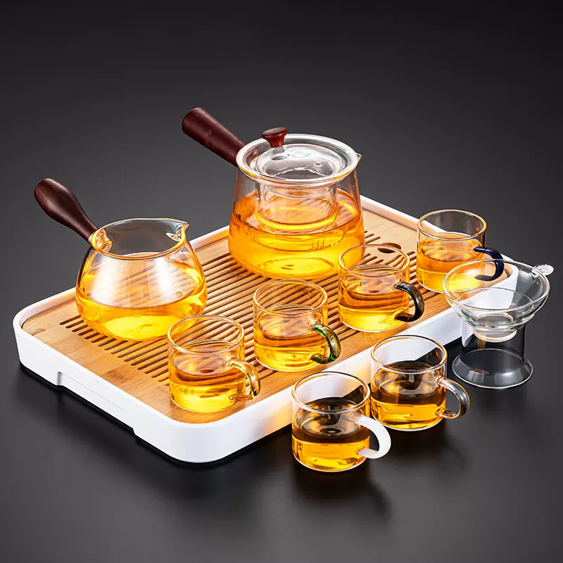 玻璃茶具套装家用客厅办公室会客用品红茶功夫茶杯茶壶泡茶器