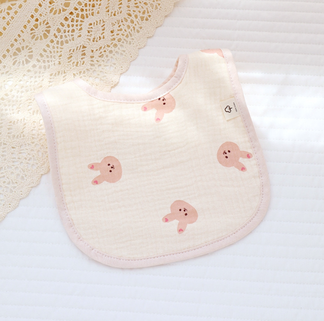 Baby pure cotton u-shaped bib dribbling towel waterproof spit-up pad towel male and female baby summer, autumn and winter gauze bib type a
