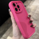 Rose red macaron K11 suitable for OPPO Reno14/13/12 mobile phone case 9pro+ solid color 10/Find X8S+/A2 dopamine A72/5 anti-fall 6 airbags X9/7 female 3 silicone A1x