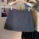 Side zipper wool skirt for women in autumn and winter 2025 new high-waisted slim and versatile A-line anti-exposure hip-covered skirt

