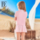 BE van der An children's split skirt swimsuit fashionable professional sun protection cute anti-chlorine girls hot spring swimsuit
