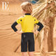 BE Van Dan Children's Swimming Swimsuit Boys Boys Cute Sunscreen Swimsuit Hot Spring Holiday Swimsuit
