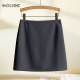 Off-white hip skirt spring and summer suit short skirt for women 2025 new small person high waist slim A-line skirt