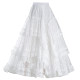 Black irregular lace mesh large umbrella skirt for women 2025 summer new princess fluffy cake pleated long skirt