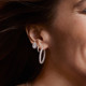 Pandora Pandora's sparkling simple earrings inlaid design are fashionable, light and luxurious, versatile and unisex gifts