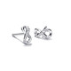 Pandora Pandora sparkling eternity symbol earrings Möbius ring classic versatile silver