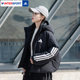 Adidas official website flagship down jacket for women 2025 autumn new authentic duck down jacket hooded sportswear trend
