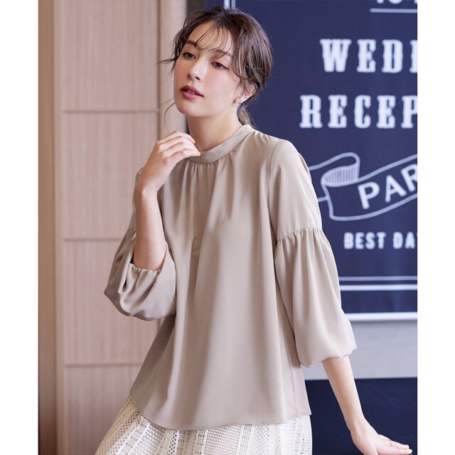 Tiaclasse washable puff sleeve design fashionable suitable for women's turtleneck shirt ONWARD