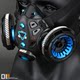 Cyberpunk mask battle 03 gas mask cos science fiction film and television prop machinery BadBoyStudio original