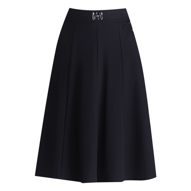 High waist drooping A-line skirt for women in spring and summer midskirt 2025 new versatile slim and small skirt

