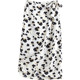 Temperament floral skirt for women in summer 2025 new high-waist lace-up slim straight long skirt slit hip-pack skirt
