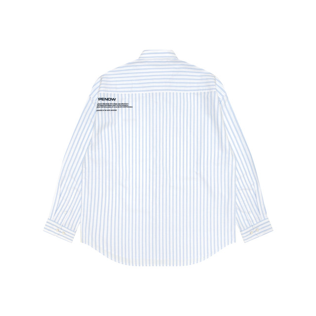 Aape flagship store men's clothing 25 spring and summer ape man badge letter embroidery casual striped long-sleeved shirt 8513XXO