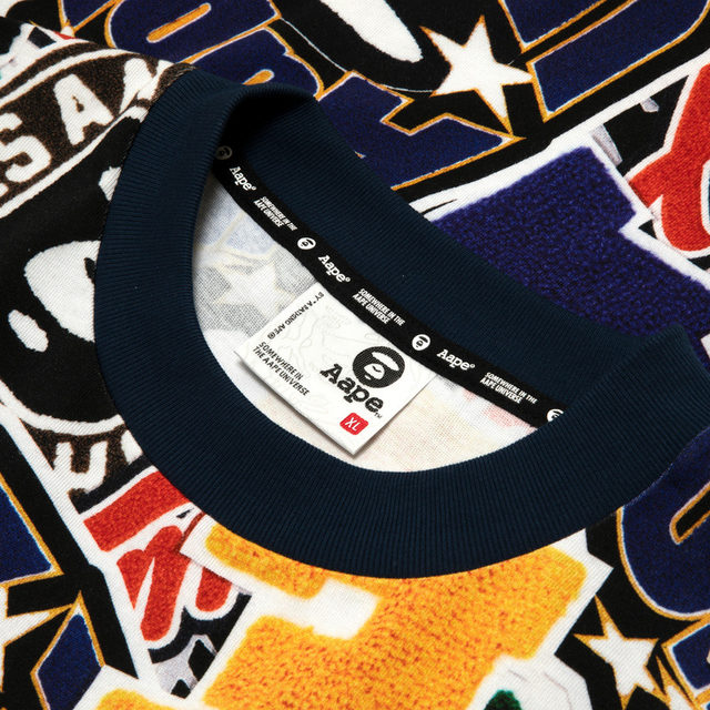 Aape flagship store men's clothing spring and summer ape man letter ...