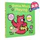 Who is playing Marta Altes Guess Whos Playing Original English Cardboard Book Parent-child Interactive Picture Book Flip Book Imported Low-Child Children's Book Flip Book Dayin