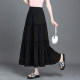 Korean sweet casual spliced ​​skirt for women in 2025 spring new midi skirt high waist slim and versatile A-line skirt