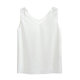 Double -layer chiffon suspender vest female 2025 spring and summer V -neck loose outside wearing white bottoming shirt sleeveless top

