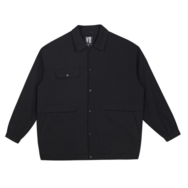 Half ink large size men's lapel jacket men's spring new style coaching work jacket loose fat man autumn top trendy