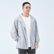 Half ink large size men's hooded sun protection clothes for men 2025 summer new ice silk cool sun protection clothes jacket