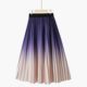 Spring Sweet High Printing Japanese Printing Gradient Striped Striped European and American Platinum Lale
