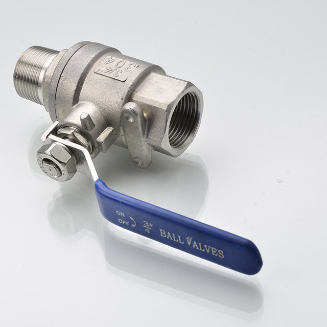 304 stainless steel inner and outer wire two-piece ball valve two-piece inner and outer wire thread full diameter ball valve/ball valve 4 minutes 1 inch