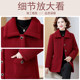 Fat Mom's Large Size Granulated Velvet Coat Grandma's Plus Thick Cotton Jacket Middle-aged and Elderly Women's Autumn and Winter Women's Warm Large Clothes