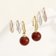 S925 silver ear hook accessories diy handmade pearl earrings ear hooks 18K gold ear jewelry earrings ear stud material