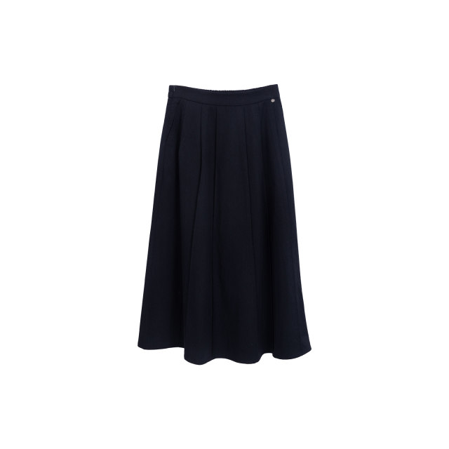 Zilulai is free and flowing ~ Simple and versatile commuting mid-length pressed A-line slim umbrella skirt skirt spring 869X