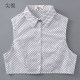 Large size fake collar for women polka dot shirt fake collar shirt collar multifunctional decorative collar autumn and winter sweater fake collar full cotton