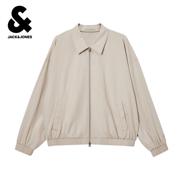 Jack Jones Men's Fall Jacket 2025 New Loose Elastic Cuffs Bottom Swing Long Sleeve Jacket