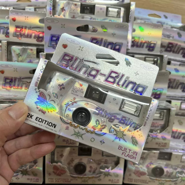 The same Y2K film camera with authentic spot Warner in Hong Kong, BLING-BLING special effect film disposable