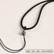 Pendant lanyard simple jade pendant lanyard men and women jade pendant Buddha brand necklace rope jade Hetian jade pendant rope