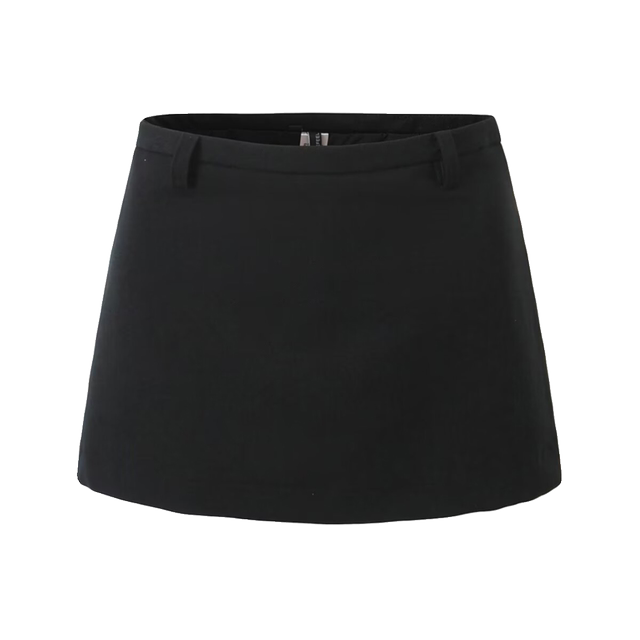 American hot girl miniskirt low waist suit skirt slim matte skirt versatile slim hip A-line skirt pants women