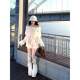 Nanlixiang Beidao Moonlight #One-shoulder Korean lazy style jacket for women in autumn and winter long-sleeved slim and age-reducing top