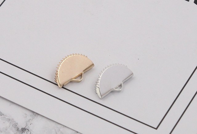 DIY handmade material jewelry accessories tongue tongue buckle Ma Zai clamping flat belt flat line clamp flat leather rope and buckle clip bag