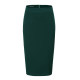 Summer new solid color skirt, mid-skirt, hip-covering professional mid-length skirt, high-waisted work skirt, OL style pencil skirt for women