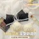 French Japanese underwear for women with thin, large breasts, small sexy, beautiful back, pure and tempting adjustment type, no steel ring black bra