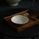 Chinese -style ceramic pure white folded edge plate disk dinner plate pure color dish daily practical deep plate dish