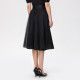 Piaole nets skirt female 2024 summer new commute temperament high waist high waist thin vertical fold mid skirt