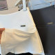 Side slit temperament skirt for women with high waist A-line slim suit short skirt for high-end summer new simple skirt