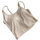 7512 dark thread modal cotton sling fixed cup beautiful back inner wear versatile cotton base thin strap adjustable
