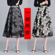 Double-layered and double-sided summer one-piece mesh skirt mid-length 2025 style A-line large suit umbrella skirt