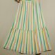 Foreign trade Original Women's Fashion Summer New Seven Color Striped Waist Limited Short -Shop Short -sleeved Long Skirt Women's Dress