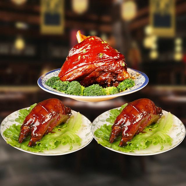 Shen Wansan Zhouzhuang specialty Wansan hoof elbow pork trotters braised meat cooked food vacuum packaging combination pack